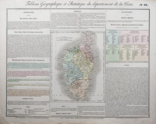 Carte ancienne de la Corse