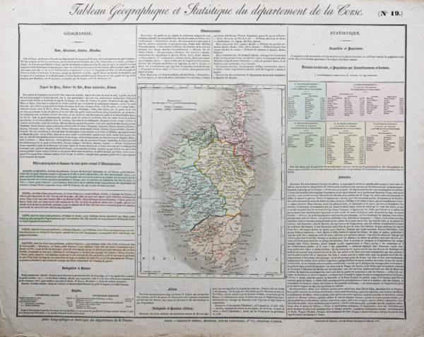 Carte ancienne de la Corse