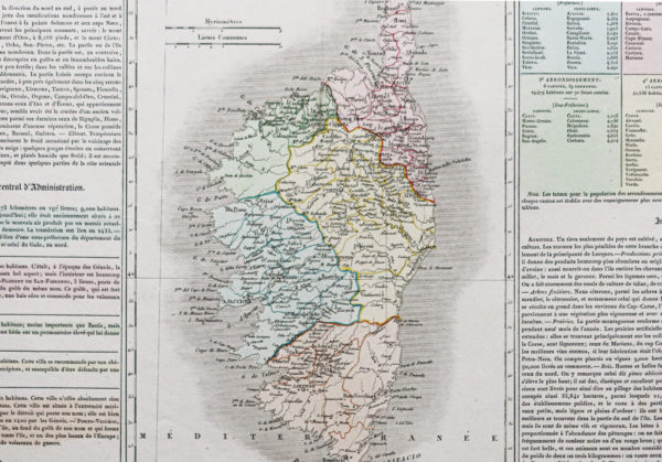 Carte ancienne de la Corse