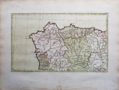 Carte murale des Postes d’Espagne et Portugal