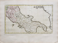 Carte murale ancienne de l’Italie - Corse