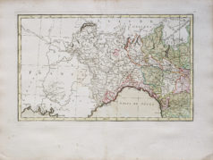 Carte murale ancienne de l’Italie - Corse