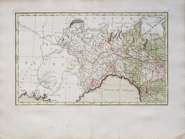 Carte murale ancienne de l’Italie - Corse