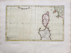 Carte murale ancienne de l’Italie - Corse