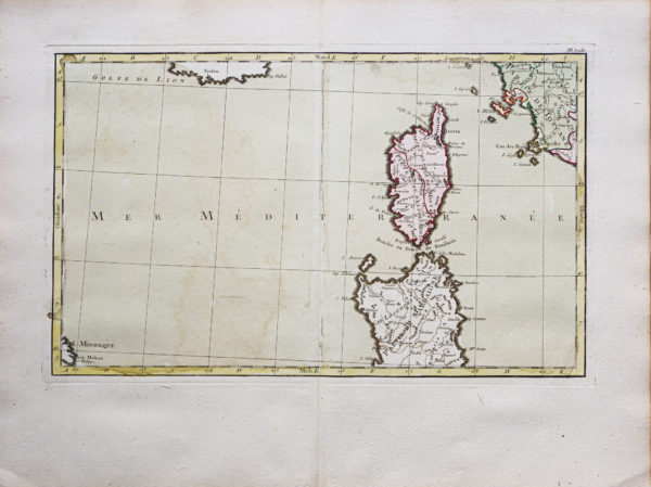 Carte murale ancienne de l’Italie - Corse