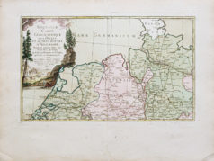Carte murale ancienne de l'Allemagne