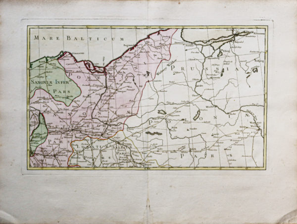 Carte murale ancienne de l'Allemagne