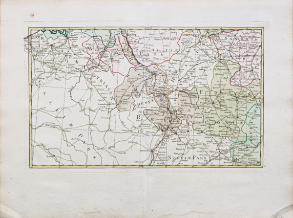 Carte murale ancienne de l'Allemagne