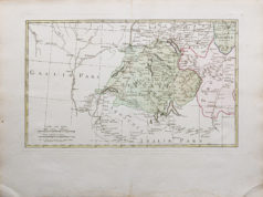 Carte murale ancienne de l'Allemagne