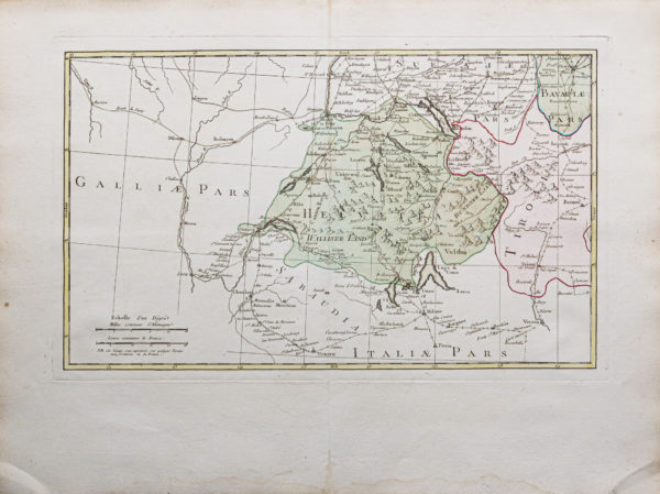 Carte murale ancienne de l'Allemagne