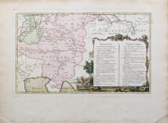 Carte murale ancienne de l'Allemagne
