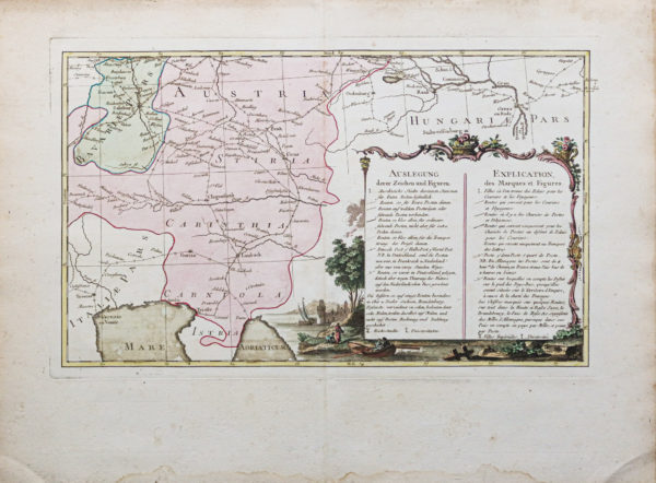 Carte murale ancienne de l'Allemagne