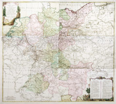Carte murale ancienne de l'Allemagne