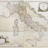 Carte murale ancienne de l’Italie - Corse