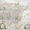 Carte murale des Postes d’Espagne et Portugal