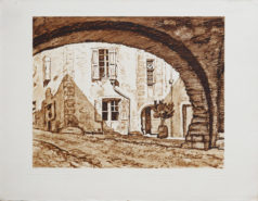 Gravure ancienne - Orangerie de la Barben