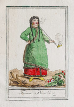 Gravure ancienne - Femme de Barabinze