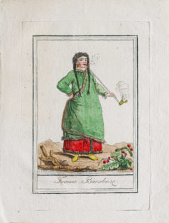 Gravure ancienne - Femme de Barabinze