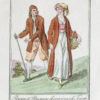 Gravure ancienne - Paysanne et paysanne de Trieste