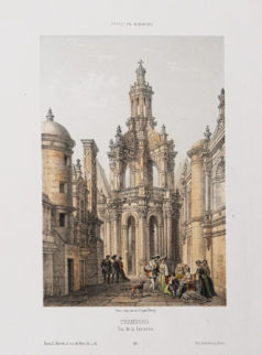 Lithographie ancienne de Chambord