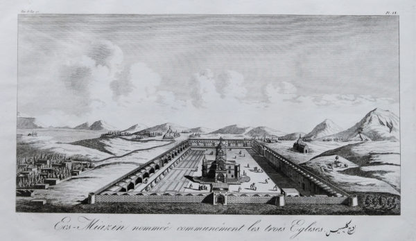 Gravure ancienne - Etchmiadzin - Ecs-Miazin - Arménie