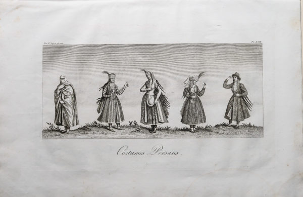 Gravure ancienne - Costumes Persans