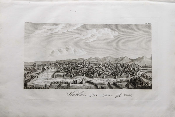 Gravure ancienne - Kachan - Kashan - Iran