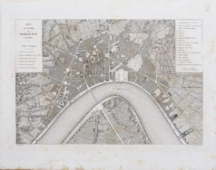 Plan ancien de Bordeaux