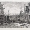 Lithographie ancienne de Pékin - Beijing
