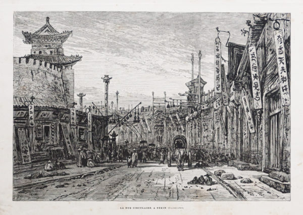 Lithographie ancienne de Pékin - Beijing