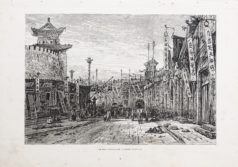 Lithographie ancienne de Pékin - Beijing