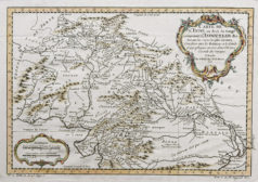 Carte géographique ancienne de l’Hindoustan
