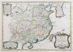 Carte géographique ancienne de la Chine
