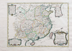 Carte géographique ancienne de la Chine