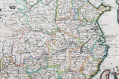 Carte géographique ancienne de la Chine