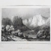 Lithographie ancienne - Gorge d’Arlempdes