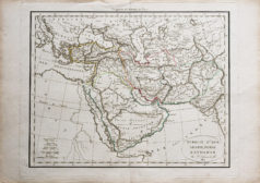 Carte géographique ancienne - Arabie - Proche Orient