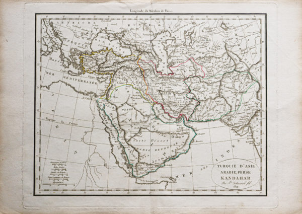 Carte géographique ancienne - Arabie - Proche Orient
