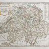 Carte géographique ancienne de la Suisse