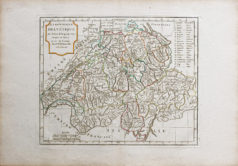 Carte géographique ancienne de la Suisse