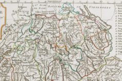 Carte géographique ancienne de la Suisse