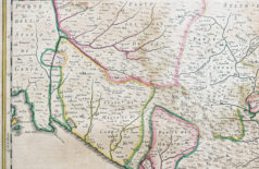 Carte géographique ancienne de Lucques - Lucca