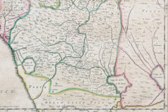 Carte géographique ancienne de Lucques - Lucca