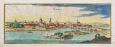 Gravure ancienne de la ville de Blois