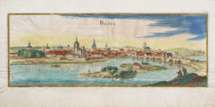 Gravure ancienne de la ville de Blois