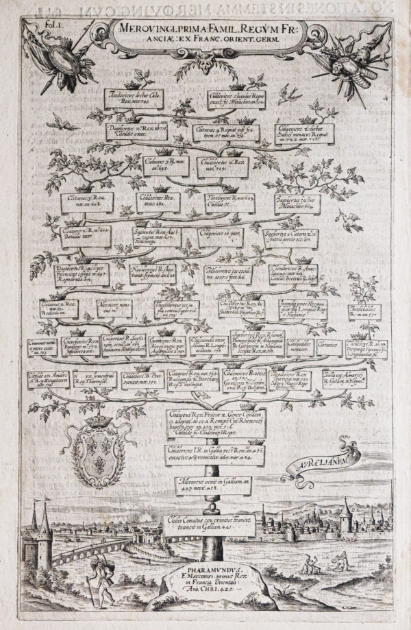Arbre généalogique - Familles Mérovingiennes