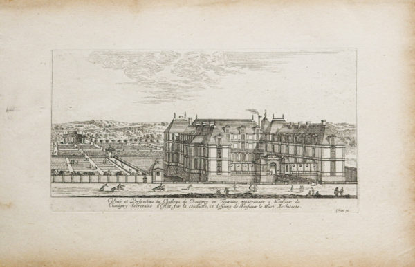 Gravure ancienne du Château de Chavigny