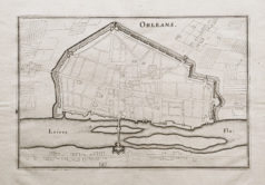Gravure ancienne d'Orléans