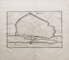 Gravure ancienne d'Orléans