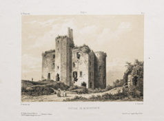 Lithographie ancienne - Château de Montrevault